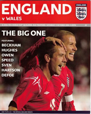 England v Wales: 9 October 2004