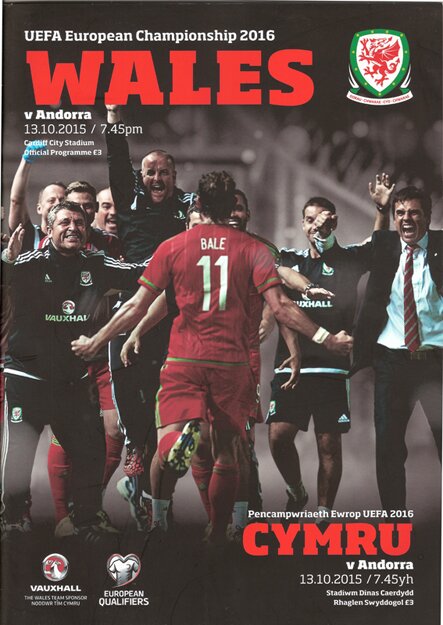 Wales v Andorra: 13 October 2015
